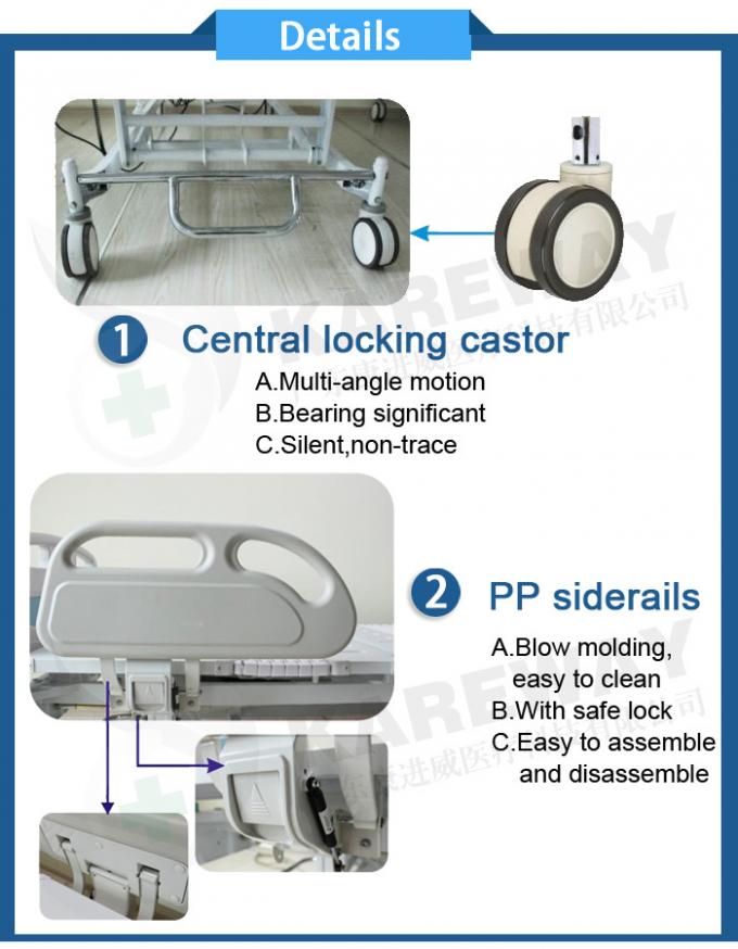 White Electric Medical Hospital Type Beds , Clinitron Hospital Bed