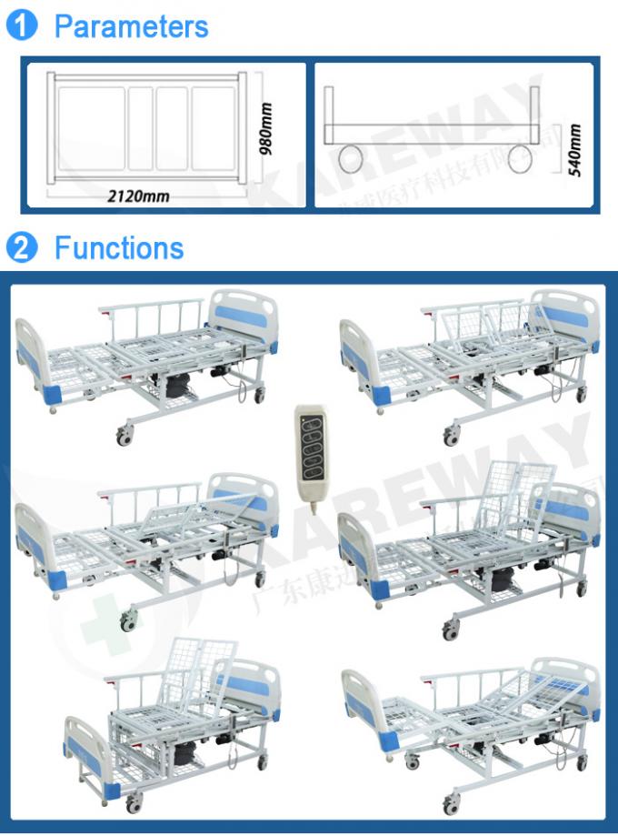 Safety Adjustable Patient Bed With Automatic Toilet For Bedridden Patient