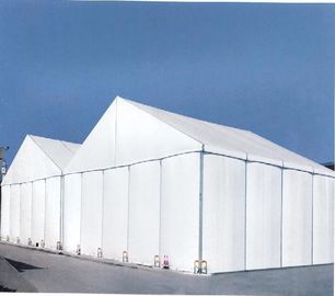 Large Fireproof Temporary Tent Buildings , PVC Fabric Marquee White Event Tent