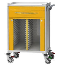 Powder Coated Medical Record Cabinet Furniture Stainless Steel Material