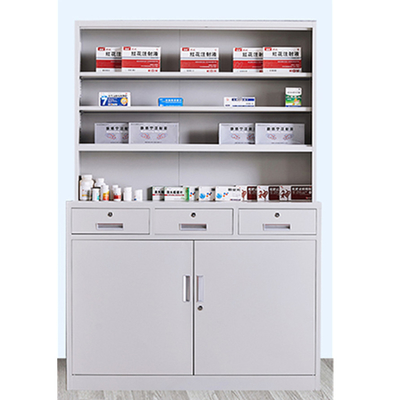 0.5mm Three Drawer Medicine Display Cabinet Odourless ODM