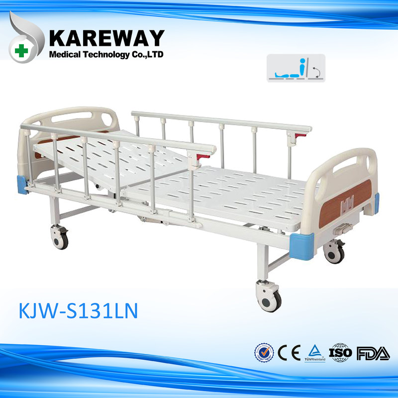 Durable Manual Hospital Patient Bed , Adjustable Medical Beds For Home