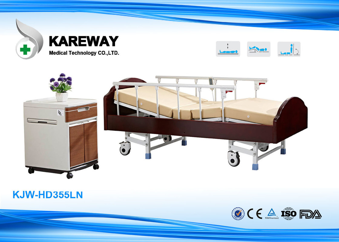 Four Safe Legs Medicare Hospital Bed , Hospital Adjustable Bed With