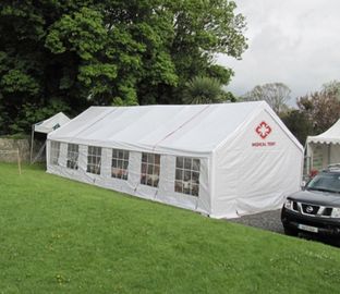 PVC / ABS Walls Hospital Emergency Tent Heat Sealed Seams For A Stronger Bond