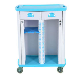 Hospital Medical Storage Cabinets On Wheels , Assembled Medical Chart Cabinets
