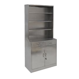 Stainless Steel Hospital Medicine Display Cabinet Custom Dimension 10 Years Warranty