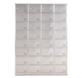 32 Door High School Lockers , Cold Rolled Steel Medicine Display Cabinets &amp; Lockers