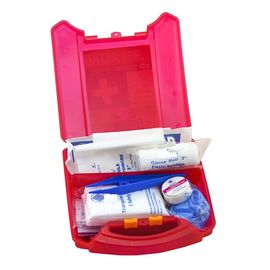 Lightweight Red Emergency First Aid Kit Water Resisitant For Workplace / Home