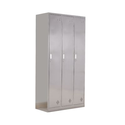 3 Doors Stainless Medicine Display Cabinet With Vent Hole Electrostatic Coating