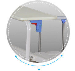 Movable Manual Hospital Bed Durable With Abs Turn Over Table Custom Size