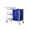 Cleaning Hospital Laundry Trolley , Movable Stainless Steel Hospital Trolley