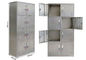 Key Lock 8 Doors Stainless Steel Medicine Display Cabinet Big Capacity Environmentally Friendly