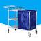 Adjustable Biomedical Waste Trolley , Noiseless Laundry Trolleys For Hospitals