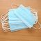 Comfortable Wearing 3 Ply Non Woven Face Mask , Blue Earloop Medical Mask