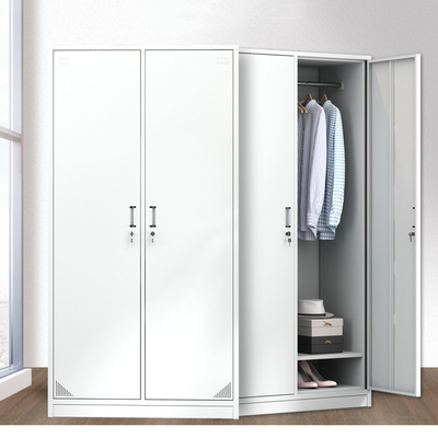 Knock Down Steel Double Door Locker Clothes Storage Rust Resistance