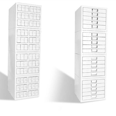 Pathology Steel Wax Sheet Medicine Display Cabinet With 5 Drawers