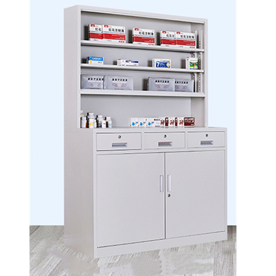 0.5mm Three Drawer Medicine Display Cabinet Odourless ODM