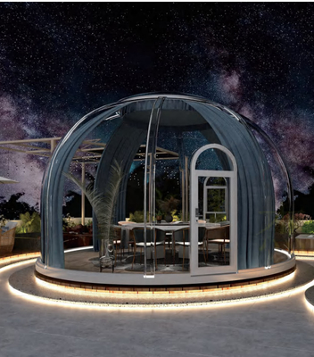 5m PC Bubble Geodesic Dome Glamping Tent Fully Transparent Color