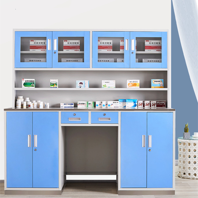 Cold Rolled Steel Medicine Display Cabinet H1800*W1800*D600mm Electrostatic Spraying Customized support